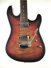 2020 Ernie Ball Music Man Sabre Bougie burst flame maple Electric Guitar +Case