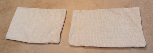 Pair quality beige cushion - quality,