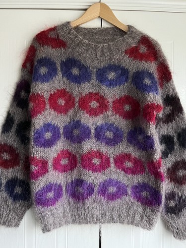 Vintage hand knitted mohair - knitted,