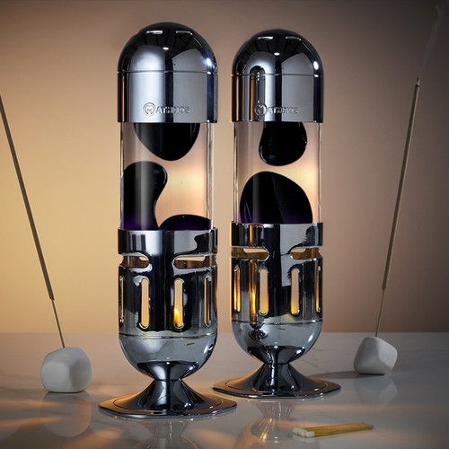 Mathmos pod candle - candle, silver