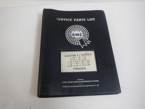 Bmc service parts list - parts, file