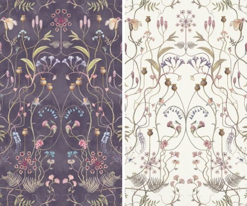 Wild flower curtain fabric - flower,