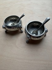 Sheffield Pewter Hammered Salt