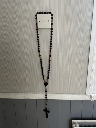 Large wooden wall rosary - wall,