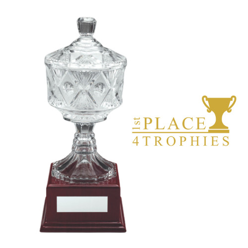 Glass cup award wooden - cup, base