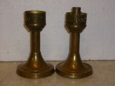 Pair of Vintage Brass Candlesticks MASON CANDLE LTD