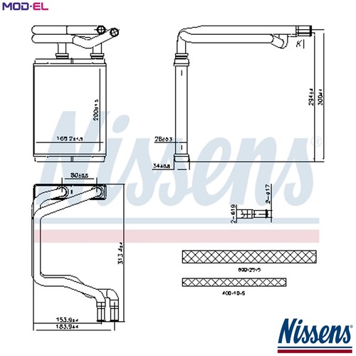 Heat exchanger interior - heat,