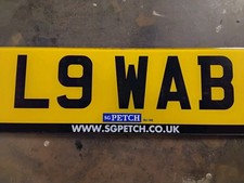 L9 WAB Private Registration Number Plate For Sale On Retention.