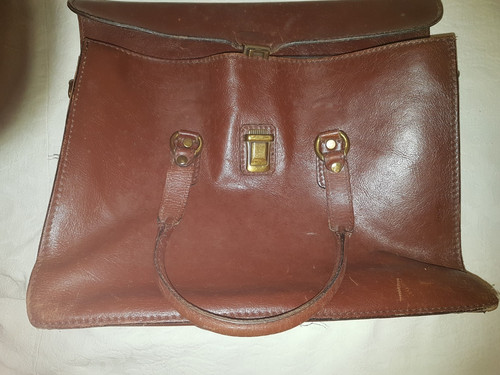 Vintage brown italian leather - vintage,