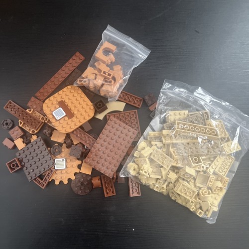 Loose lego bricks brown - lego, beige