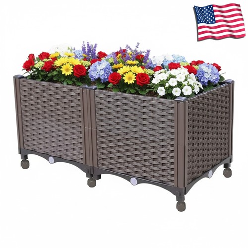 Raised beds with - raised, drainage