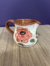 Studio Pottery Jug Poppy 3”
