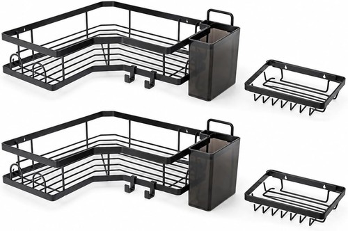 Corner shower caddy set - corner, 4