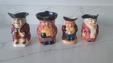 Job Lot Of 4 Toby Jugs Vintage