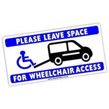 1 x Sign Please Leave Space