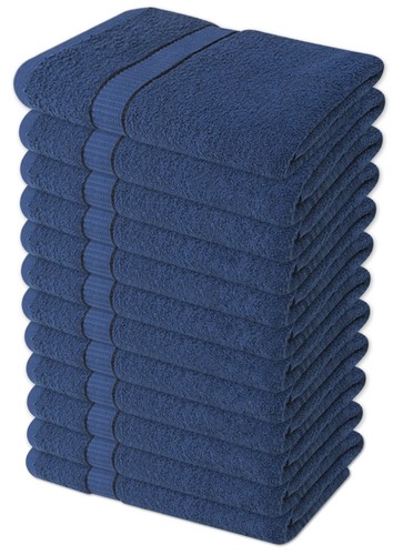 Navy blue salon towels 100 - towels, 100%