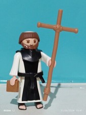 PLAYMOBIL x1 FIGURE MONK FRIAR PRIEST INQUISITOR MEDIEVAL CHURCH