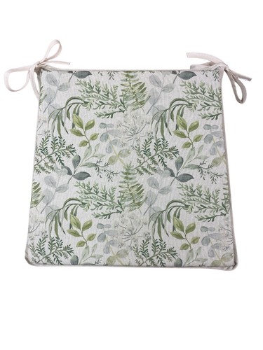 Green grey floral tapered - green,