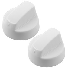 2 x GORENJE White Oven Cooker Hob Flame Burner Hotplate Control Switch Knobs