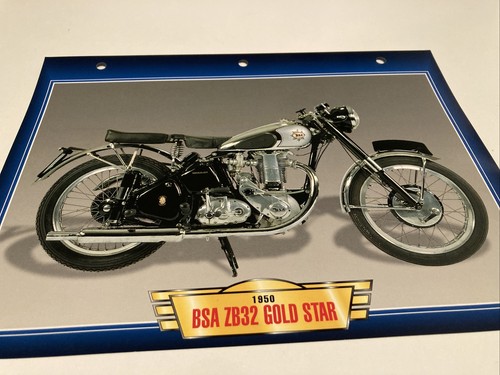 Bsa 350 zb32 gold star - gold, 1950