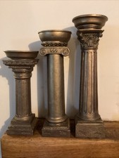 Greek Columns Candleholder Trio Doric Ionic Corinthian Candle Holders Austinprod