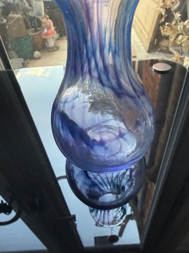 Adrian sankey blue glass - sankey, vase