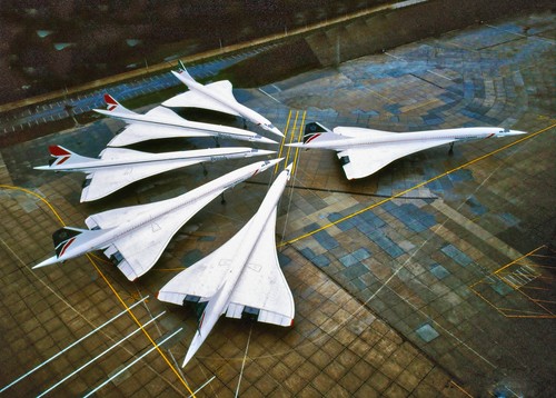 British airways concorde fleet - british,