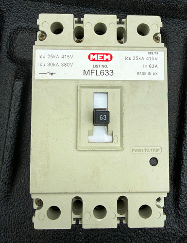Mem mfl633 63a pole ac - mem, 3