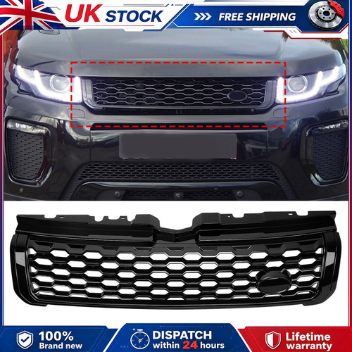 Front upper grille - upper, black