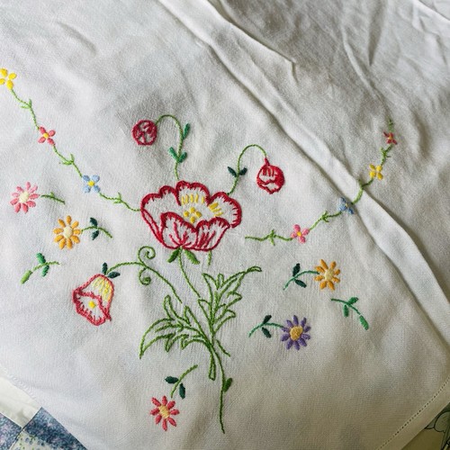 Vtg handmade embroidered - vtg,