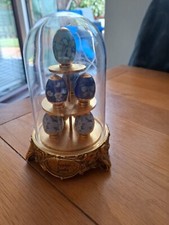 hand painted faberge eggs in a