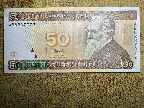 Lithuania litu banknote - litu, ab