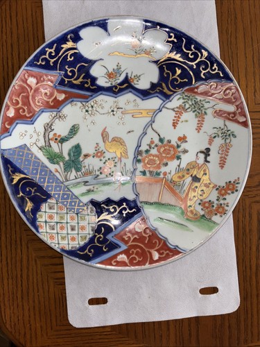 Japanese imari porcelain plate - imari,