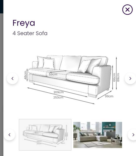Dfs freya four - four, sofa