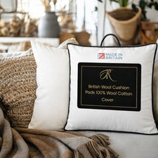 British Wool Cushion Pads 100%