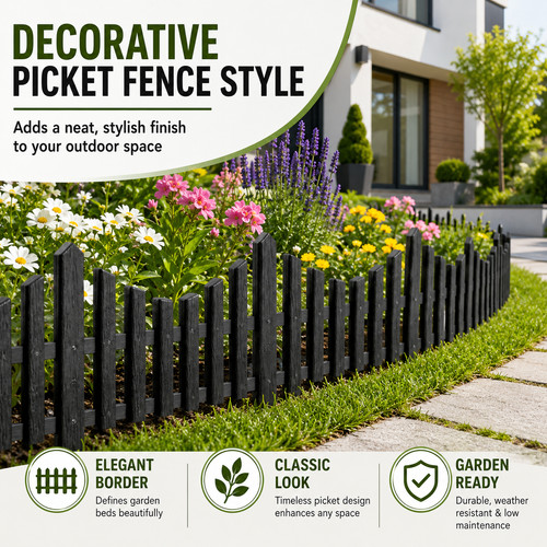10pcs lawn border edge fence - 10pcs,