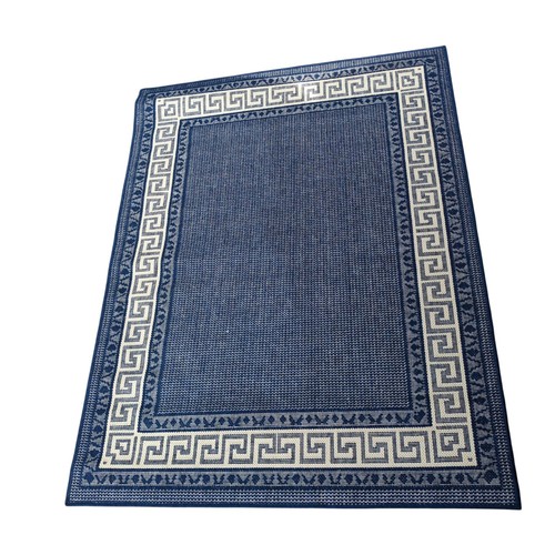 Rug blue greek key - greek,