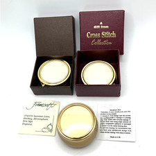 Framecraft cross stitch trinket box x 3 miniature unused sewing embroidery gift