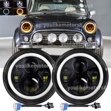 Pair round black dot led - black,