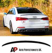 Audi A6 S6 C8 Saloon Gloss Black Rear S4 Style Boot Lip Spoiler Wing Kit 2018+