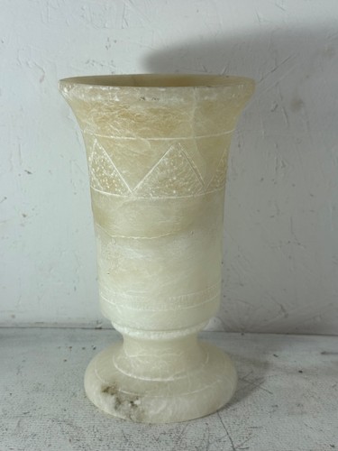 Alabaster medici vase - alabaster, 7”