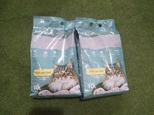 Petsentials Natural Clay Super Clumping Litter Fresh Linen Scent 2x10L Bag Holes