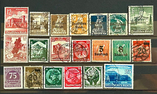 German stamps lot 20 old - lot,