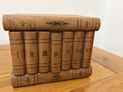 Wooden book puzzle box - puzzle, looks