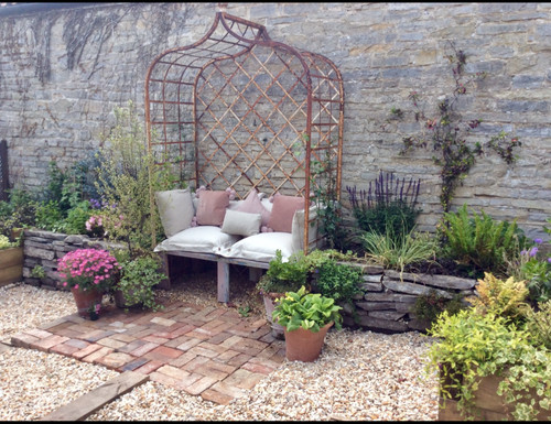 Victorian garden arbour - victorian,