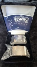 Set Of 2 Carrs Of Sheffield Sterling Silver Napkin Rings.Never Used,Still Sealed