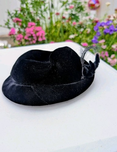 Vintage 1940s black - 1940s, velvet