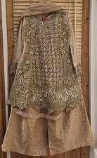Shehnai Bourique Pakistani Wedding Dress Heavy Beaded Special Ocasion Eid  Small