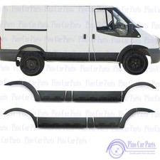 Fit FORD TRANSIT MK7 SWB ONLY 06-13 ABS 12 pcs Wheel Arches Fender Flares Black