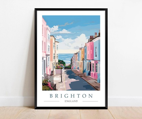 Brighton travel poster - brighton,